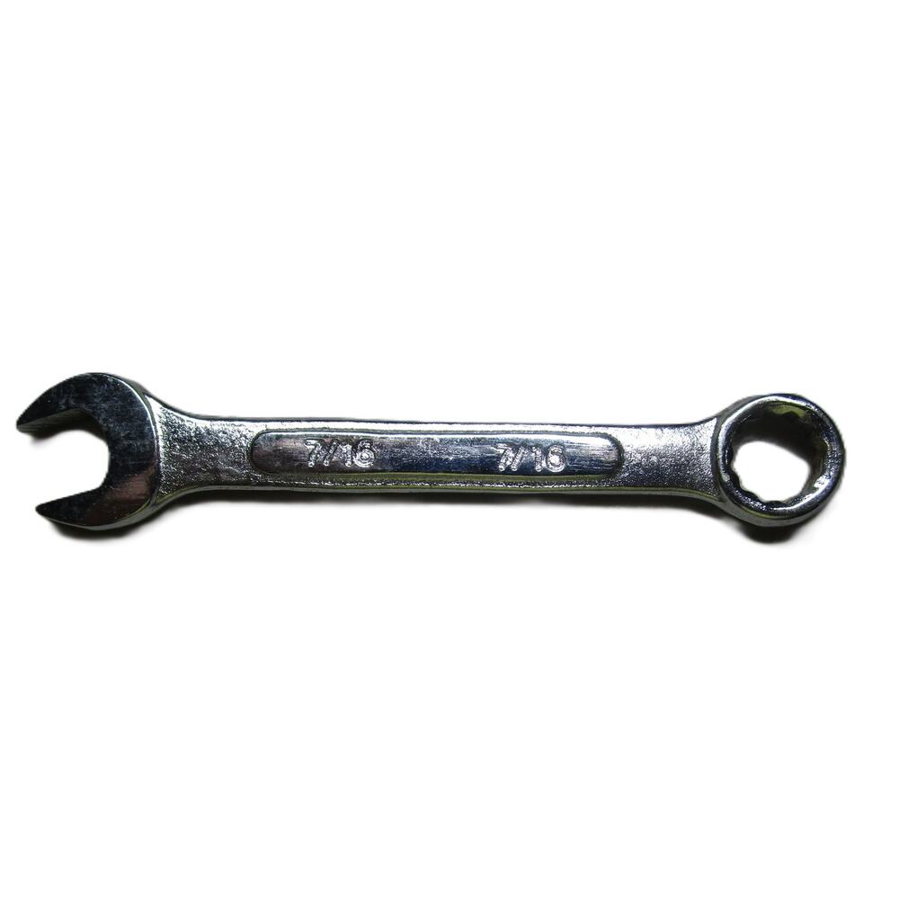 Drop Forged Steel Combination Wrench 7/16" SAE Mechanic Hand Tool